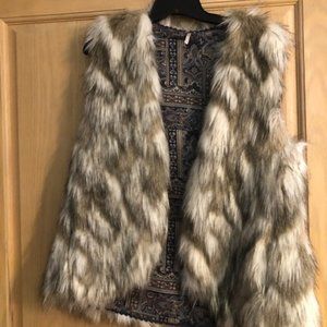 Free People Faux Fur Vest